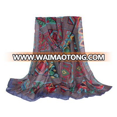 National wind printing voile scarf wholesale new scarf