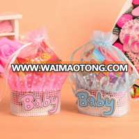 New Arrival Pink and Blue Baby Organza Candy Bags