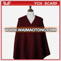 Custom fashionable arcylic lady shawl for women